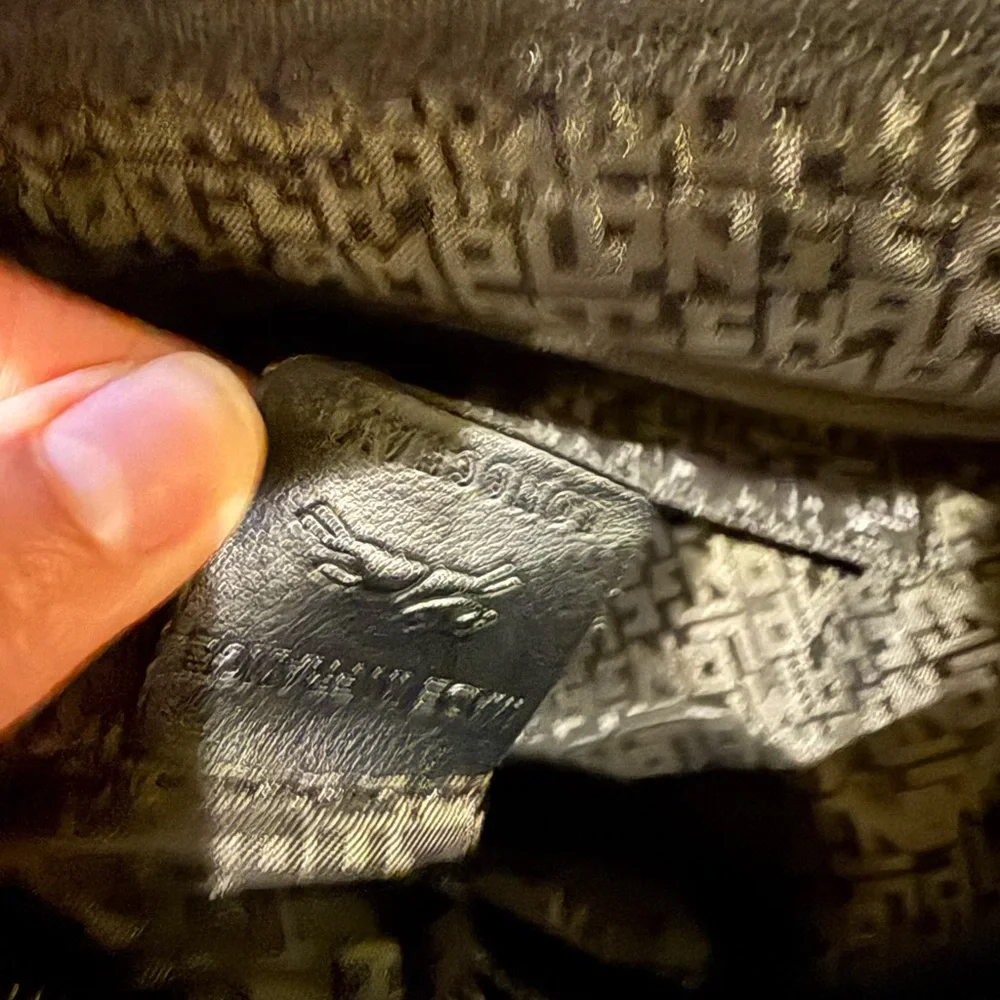 Longchamp Le Pliage Xtra Medium Leather Hobo Bag Women's Black (worn Once) - Picture 7 of 12